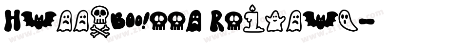 Halloween Regular字体转换